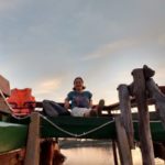 Sonnenuntergang-Bootsfahrt auf dem Kampot-Fluss